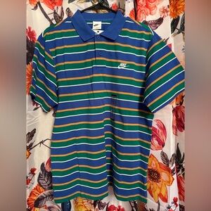 Nike Club Men's Striped Polo NWT